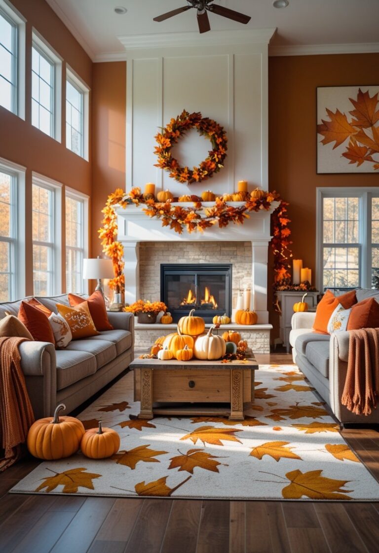 Cozy Fall Living Room Setup Ideas