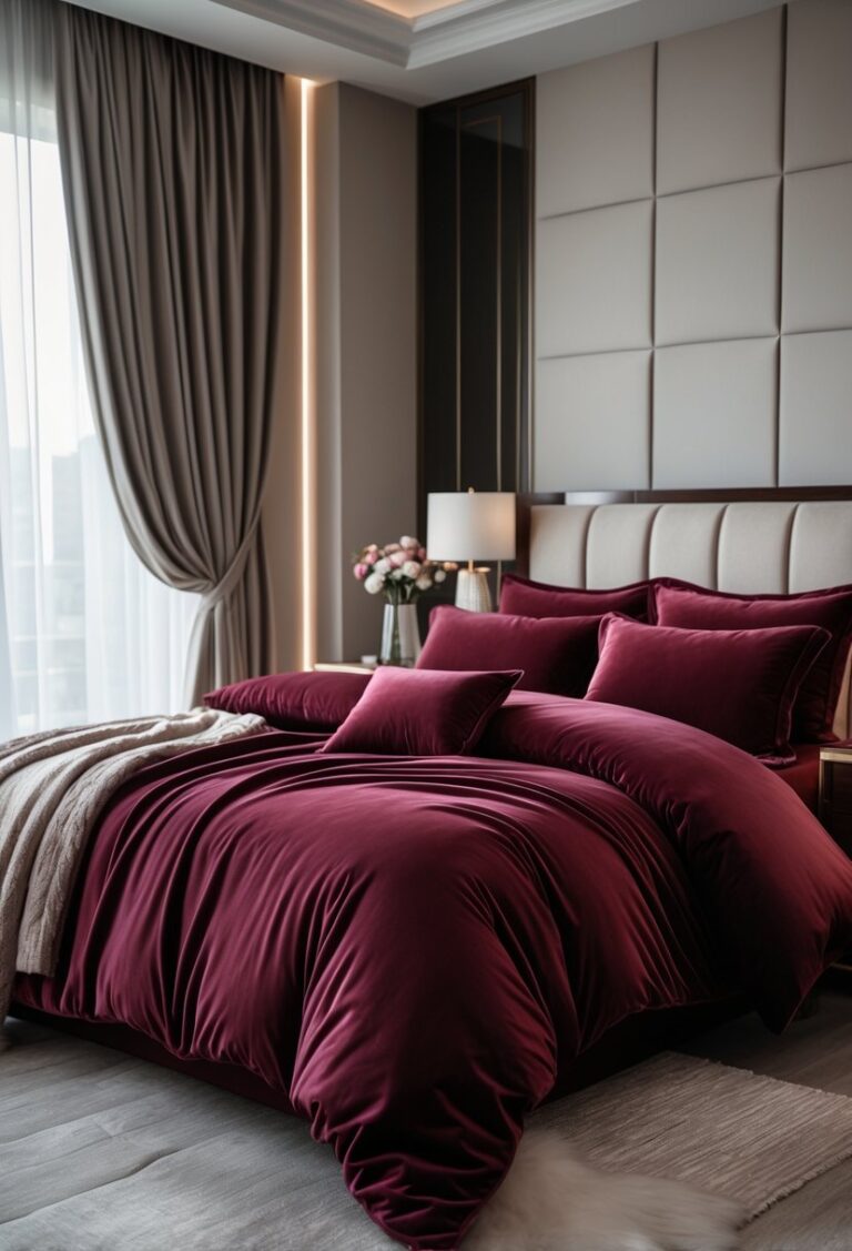 Burgundy Bedroom Ideas